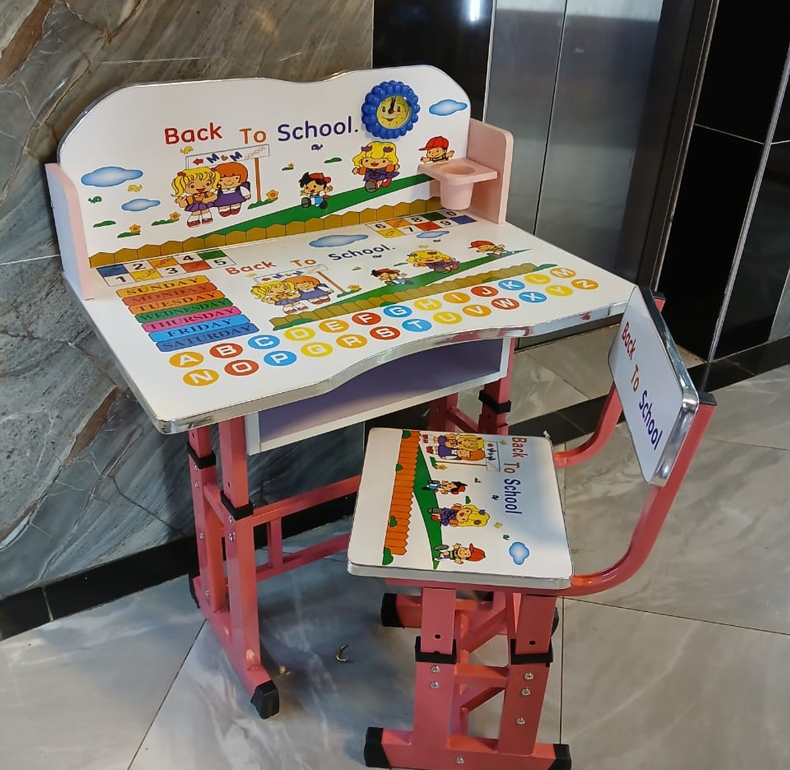Ergonomic Kids Study Table & Chair Set
