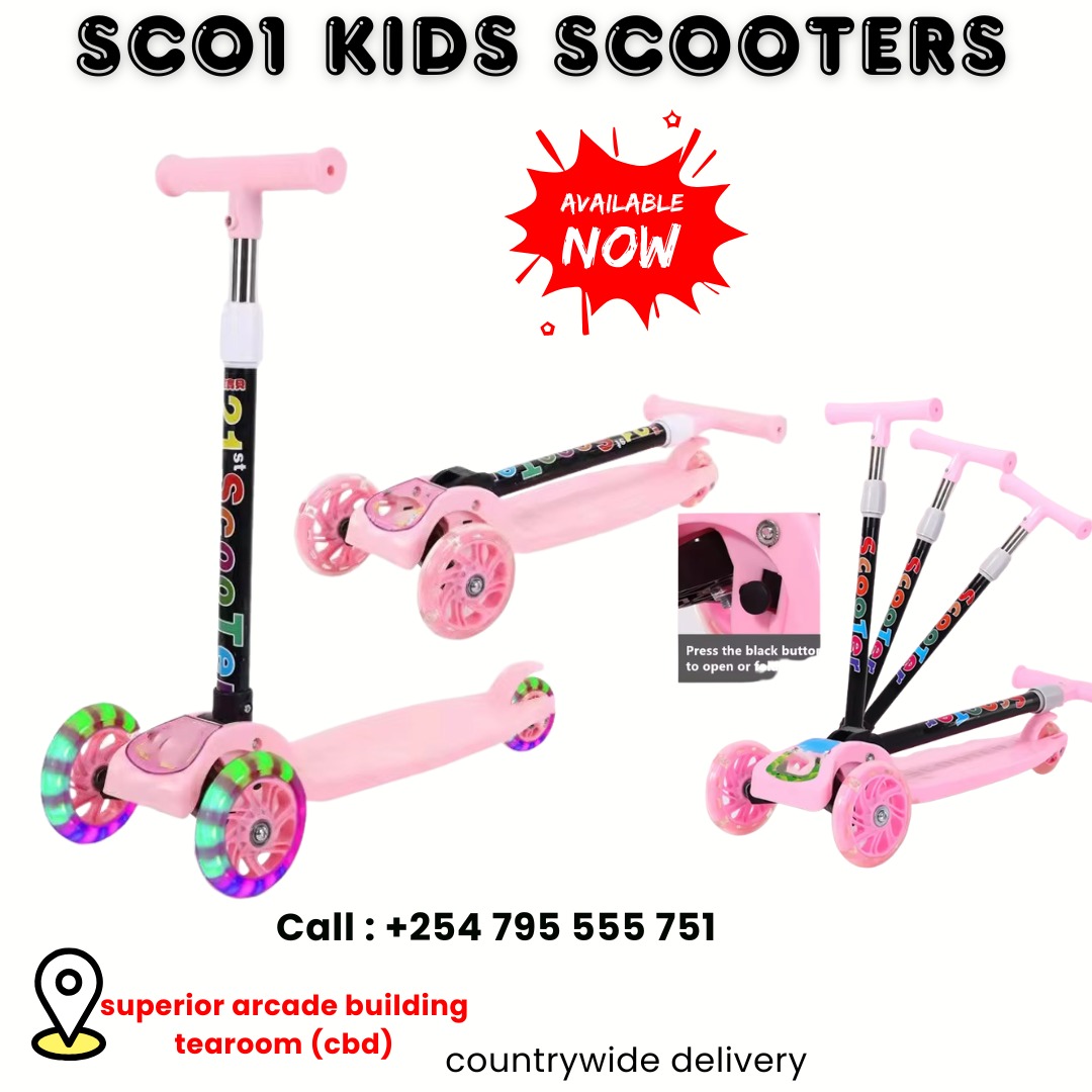 Kids SC01 Floro scooters with LED lights 